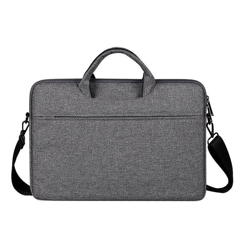 V562-GD6025BL-202502282230-00 Waterproof Oxford Cloth One-Shoulder Handbag For 15.6 Laptops - Hidden Portable Strap - Dark Gray - Image 1