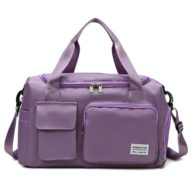 V562-H1042082060DBT-202503041320-00 Compact Waterproof Gym Bag for Travel - Size s - Light Purple - Image 1
