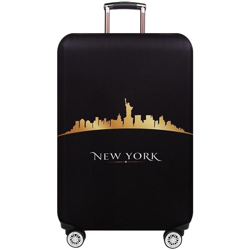 V562-H1057592060DBT-202502281645-00 Protective Luggage Cover - Durable Elastic Anti-dust - Small Size - Lady Liberty - Image 1