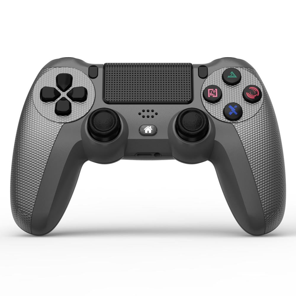 V562-H1075163060DBT-202504181935-00 Wireless Bluetooth Gamepad Controller for Ps4 - Battle Gray with Light Bar - Elegant Silver - Image 1