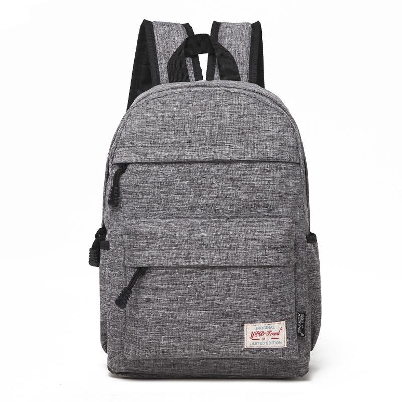 V562-H8117CH-202502282026-00 Versatile Canvas Laptop Backpack for 13-15 Inch - 36x25x10cm - Grey - Image 1