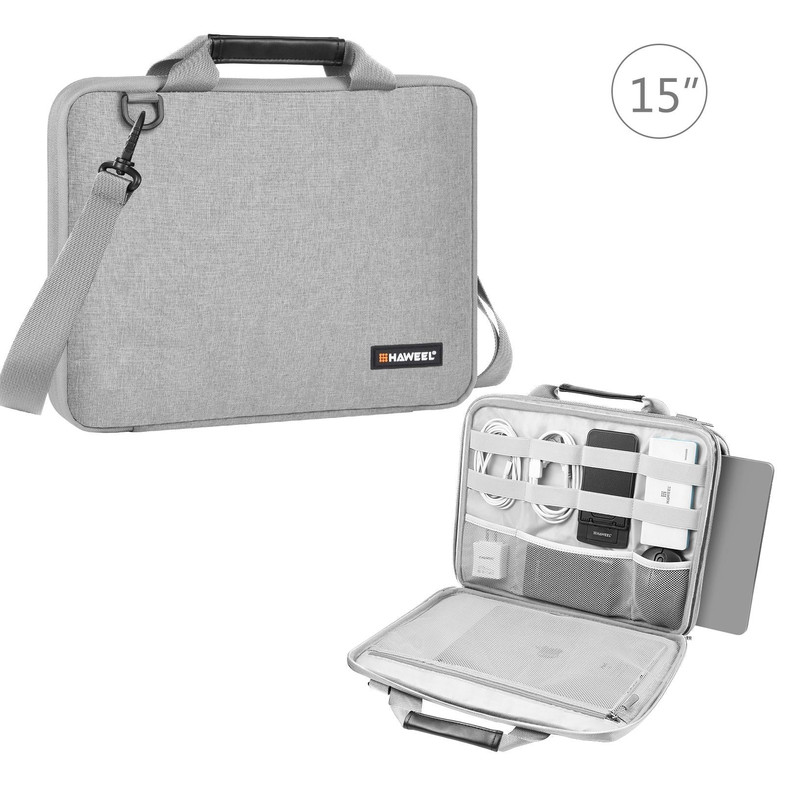 V562-H9612LWH-202502281916-00 Convertible Laptop Bag for Macbook Thinkpad Asus Hp - Grey - Image 1