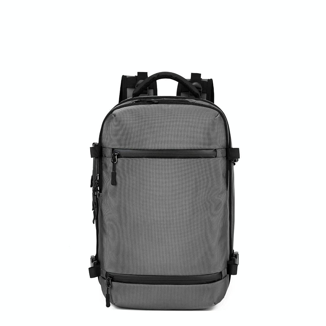 V562-HL5129BCC-202505271315-00 17 Inch Waterproof Usb Shoulder Backpack for Travel - Light Grey - Image 1