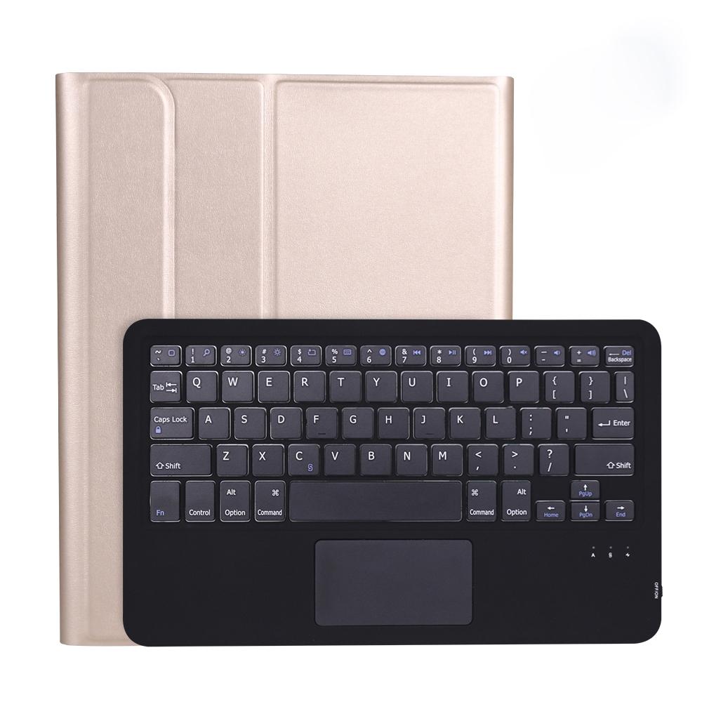 V562-J0977ORPI-202504291826-00 Detachable Bluetooth Keyboard Tablet Case For Ipad Pro 11 With Touchpad & Pen Slot - Gold - Image 1