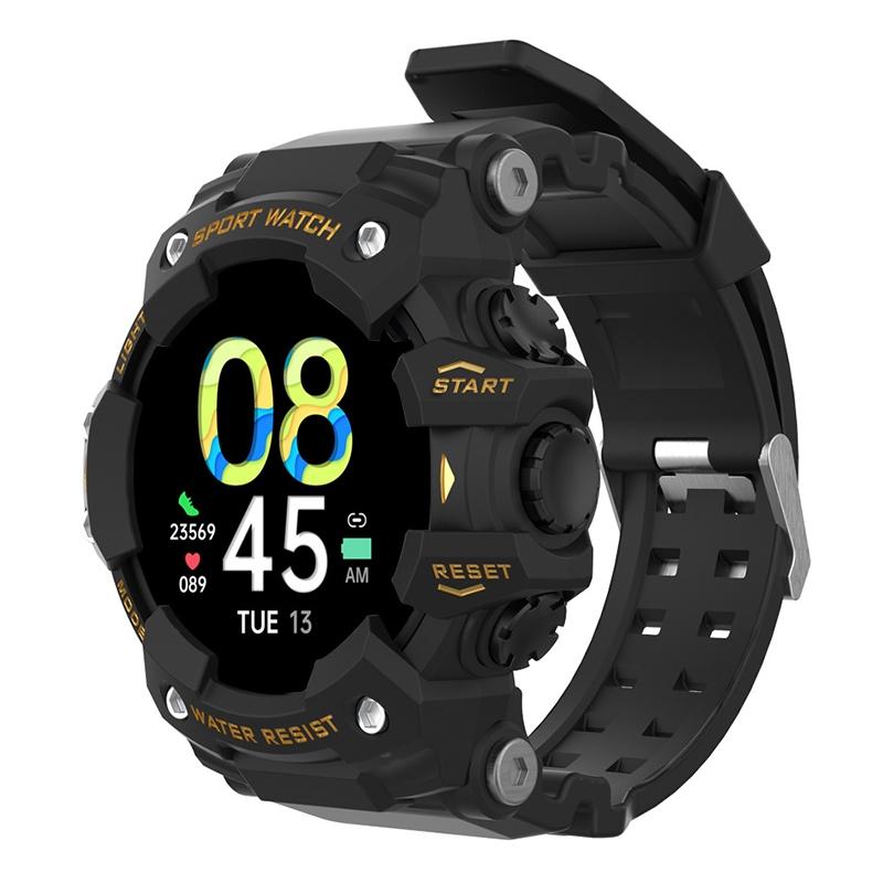 V562-J3159AC-202504251915-00 1.28 Inch Waterproof Smart Watch With Heart Rate & Blood Pressure Monitoring - Gold - Image 1