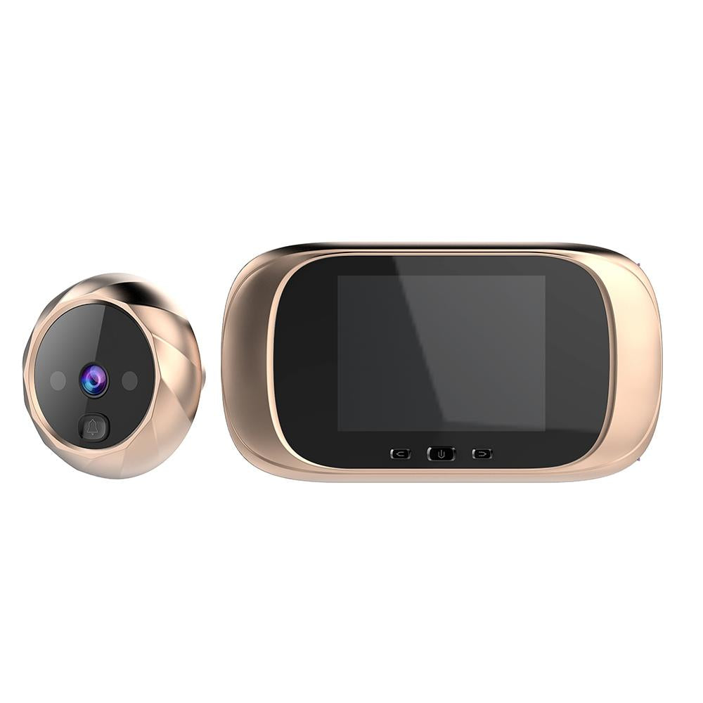 V562-J3400DW-202503041945-00 2.8 Lcd Screen Cat Eye Doorbell With Night Vision - Gold - Image 1