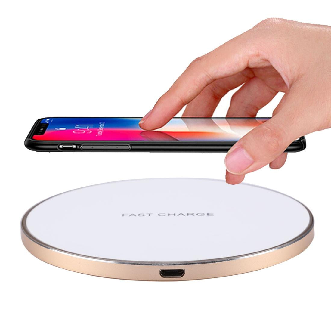 V562-J5096P8PI-202504211933-00 Quick Charge Wireless Charger With Led Indicator - Gold - Image 1