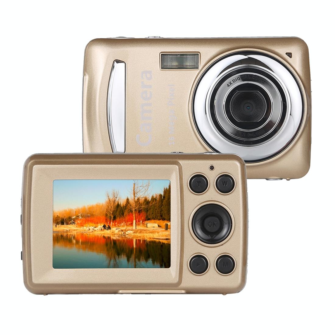 V562-J6370ACD-202502241645-00 16Mp 4X Zoom Hd Digital Video Camera With 2.4 Tft Screen - Gold - Image 1