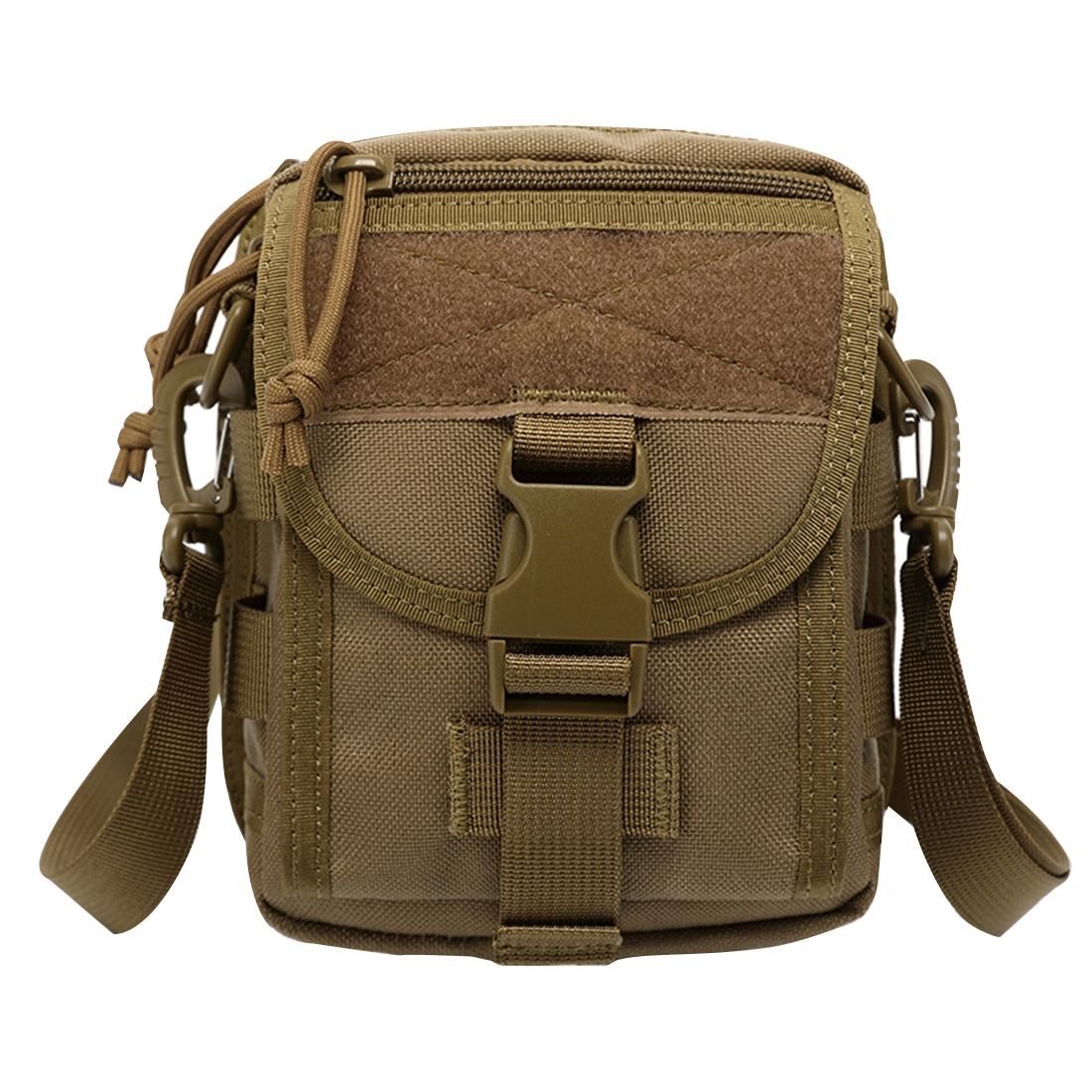 V562-K4041GO-202503041241-00 Army Style Oxford Cloth Crossbody Bag 17 X 15 X 8 Cm Shoulder Sling Hand Messenger Bag - Khaki - Image 1