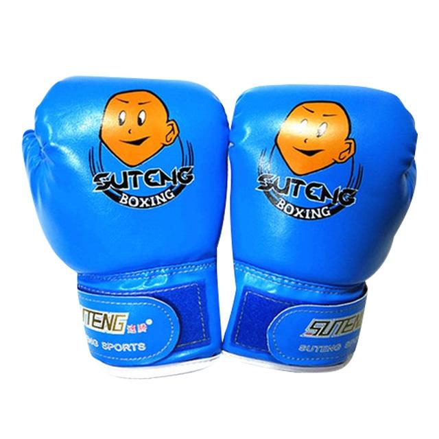V562-L2156GO-202503072126-00 Children'S Cartoon Boxing Gloves - Pu Leather - Cartoon Blue - Image 1