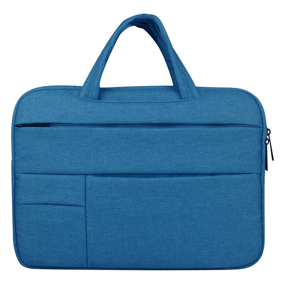 V562-L2756CH-202502281852-00 14 Inch Laptop Tablet Bag With Multiple Pockets And Soft Handle - Blue - Image 1
