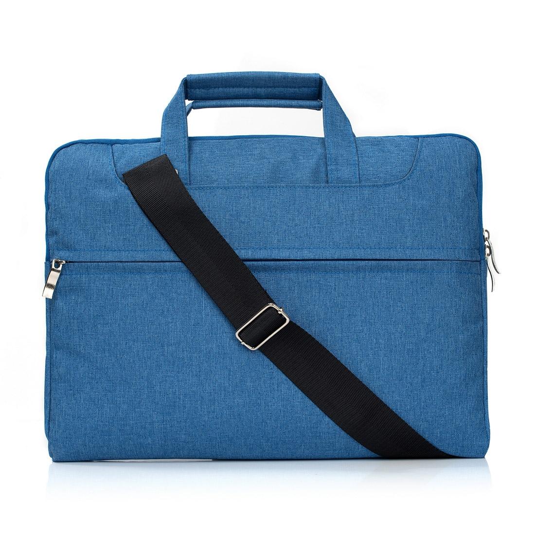 V562-L3050BL-202502282015-00 13.3 Inch Laptop Bag - Portable one Shoulder Zipper Design for Macbook Samsung Sony Dell Alienware Chuwi Asus Hp - Blue - Image 1