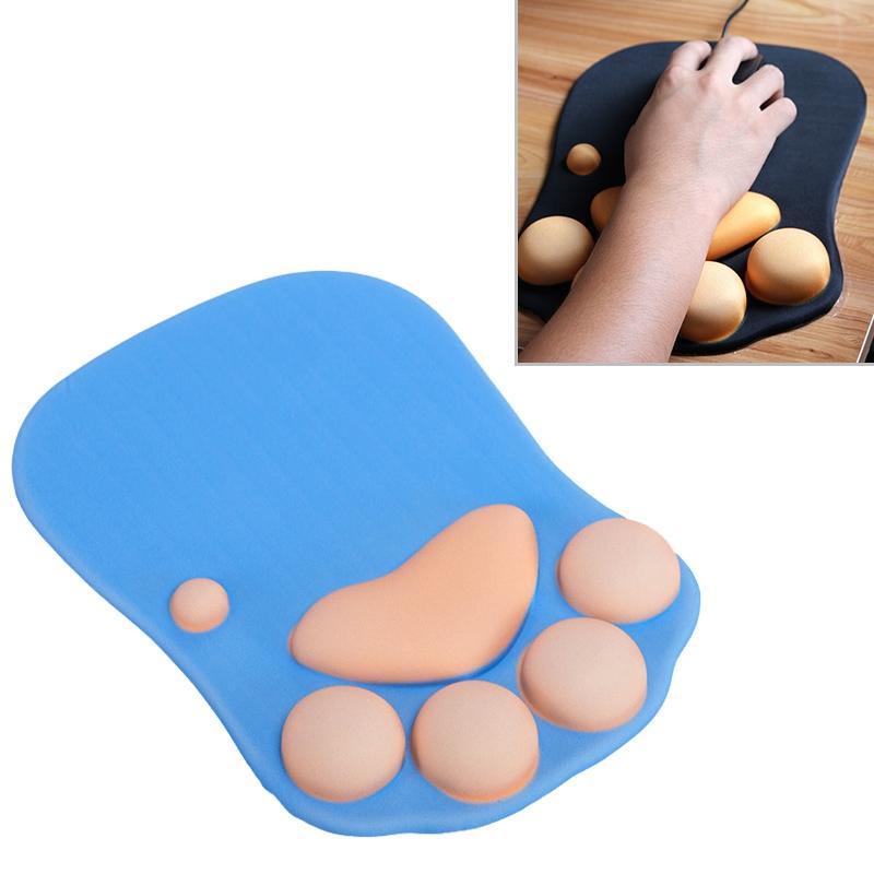V562-L3062BK-202505261227-00 Soft Non Slip Cat Claw Mouse Pad - Blue - Image 1