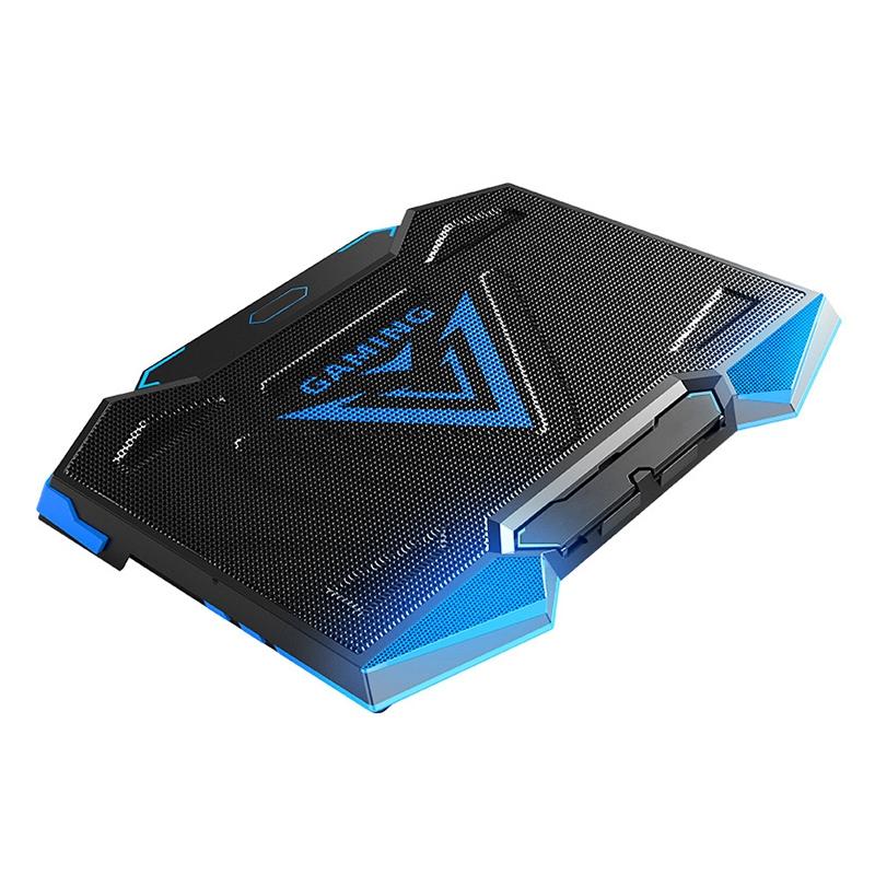 V562-L3268CP-202502271952-00 5-core Dual Port Laptop Stand with Cooling Fan - Blue - Image 1