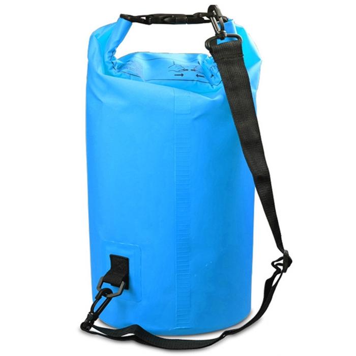 V562-LS3985GO-202504251513-00 Waterproof Single Shoulder Bag Dry Sack 15L Capacity - Sky Blue - Image 1
