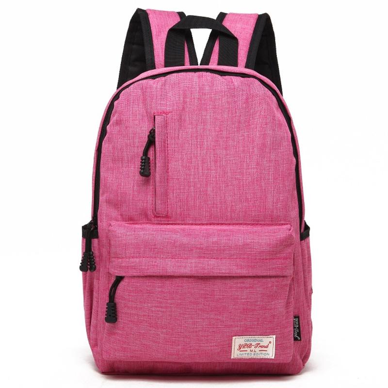 V562-M0217CH-202502282035-00 Multi-function Canvas Laptop Backpack - Fits 15.6 Macbook Samsung Sony Dell Alienware Chuwi Asus Hp - 42x29x13cm - Magenta - Image 1