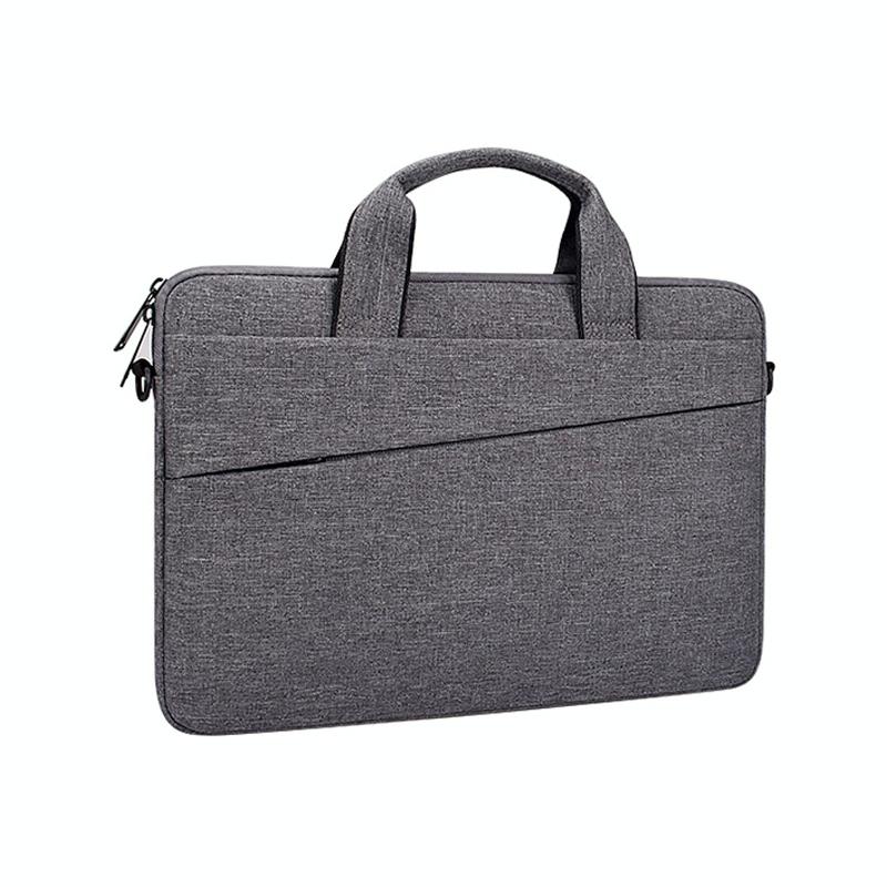 V562-M4856CBM-202502282030-00 Portable Laptop Tablet Bag - 15.4 Inch Double Side Pockets Soft Handle Oxford Cloth - 15.4 Inch Deep Space Gray - Image 1