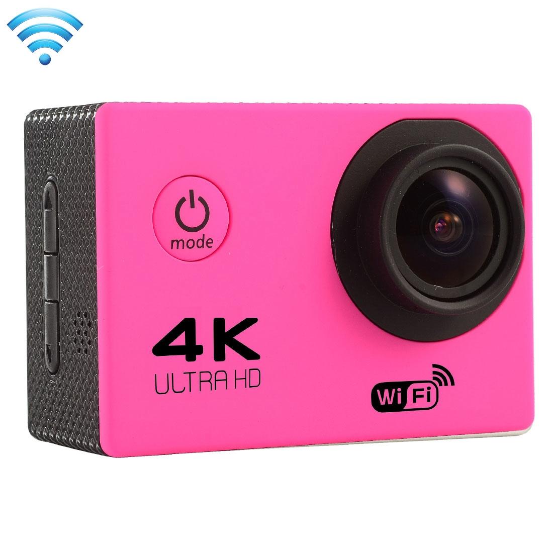 V562-M7800ACD-202502241359-00 170 Degree Wide Angle Wifi Action Camera with Waterproof Case - Supports 64gb Micro Sd - Magenta - Image 1