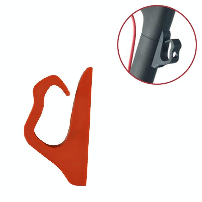 V562-R9719GO-202502241411-00 Xiaomi M365 Electric Scooter Front Hook Holder - Hawk Design - Red - Image 1