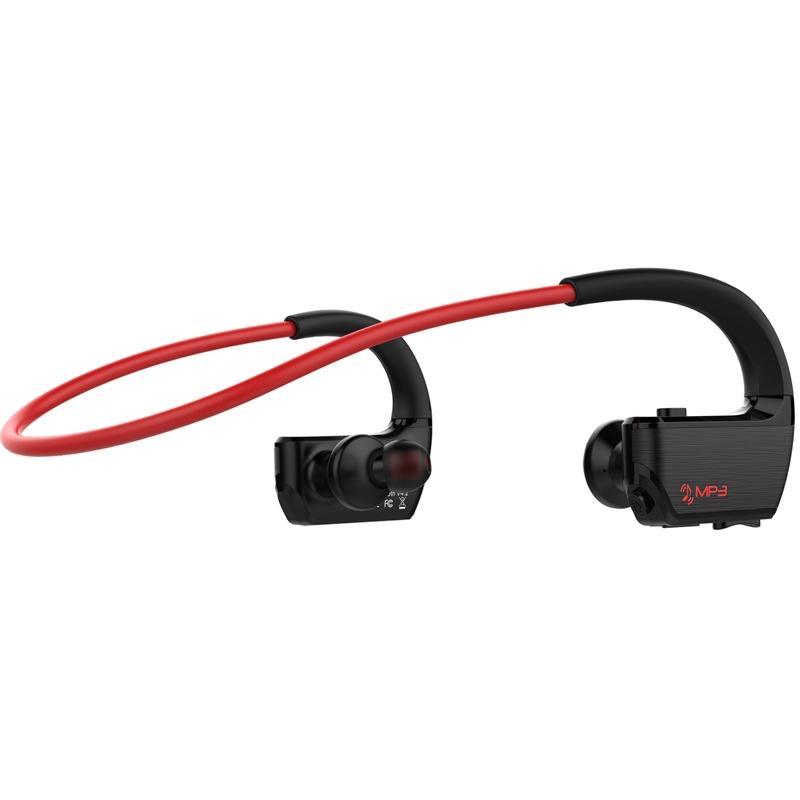 V562-R9950D6PI-202505261736-00 Wireless Sports Bluetooth Earphones - Binaural Hanging Type 5.0 - Red - Image 1