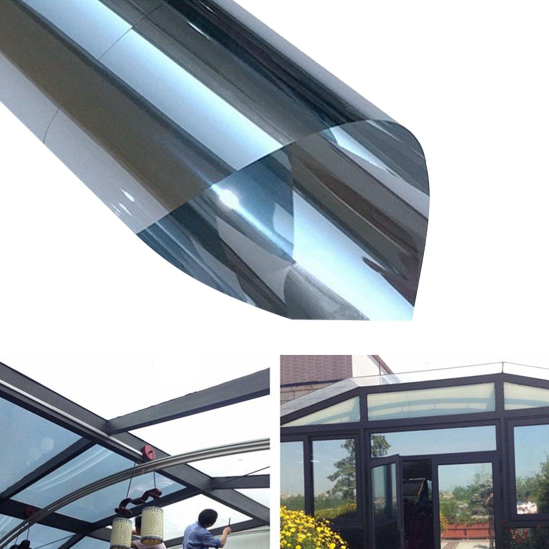 V562-S5885CH-202505291505-00 50cm x 1m Uv Reflective one Way Privacy Window Film Sticker - Silver - Image 1