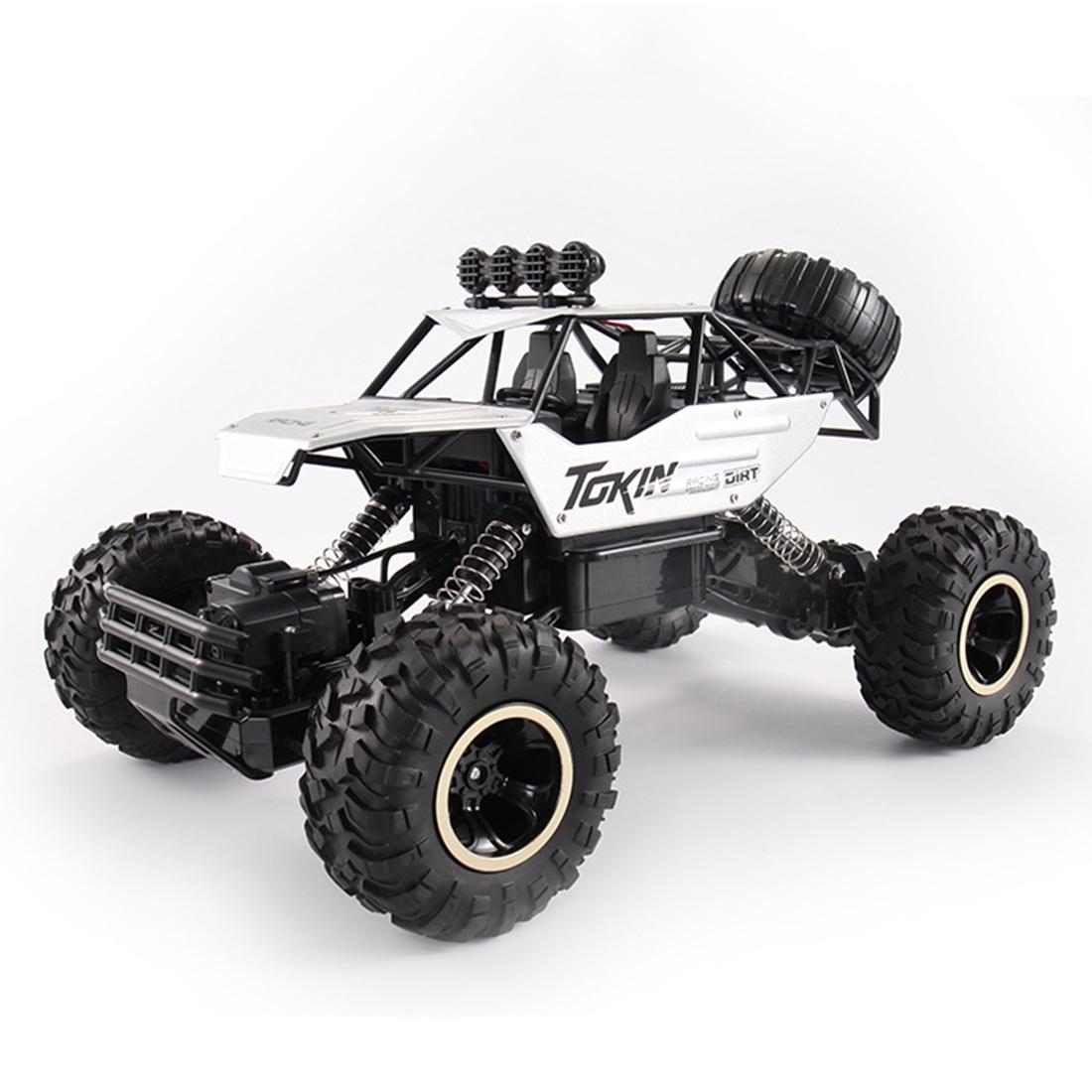 V562-S6190THC-202504291310-00 37cm Remote Control Bigfoot Climbing Car - 1 12 Alloy 4wd Cross-country Toy - Silver - Image 1