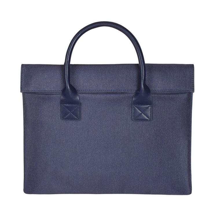 V562-VN0067CH-202502281925-00 Universal 15.4 Soft Handle Laptop Bag for Macbook Samsung Sony Dell Alienware Chuwi Asus Hp - Portable & Wearable - Navy Blue - Image 1