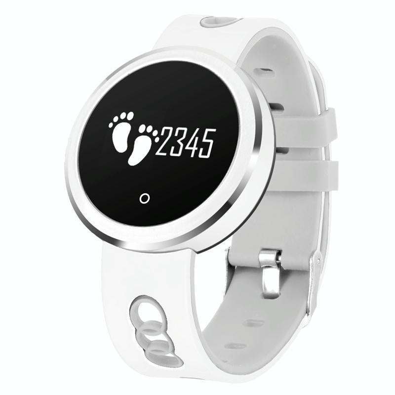 V562-W0468AW-202504252117-00 0.95 Inch Hd Oled Screen Display Bluetooth Smart Bracelet Ip68 Waterproof Support Pedometer / Sedentary Reminder / Heart Rate Monitor / Sleep Monitor Compatible With Android And Ios Phones - White - Image 1