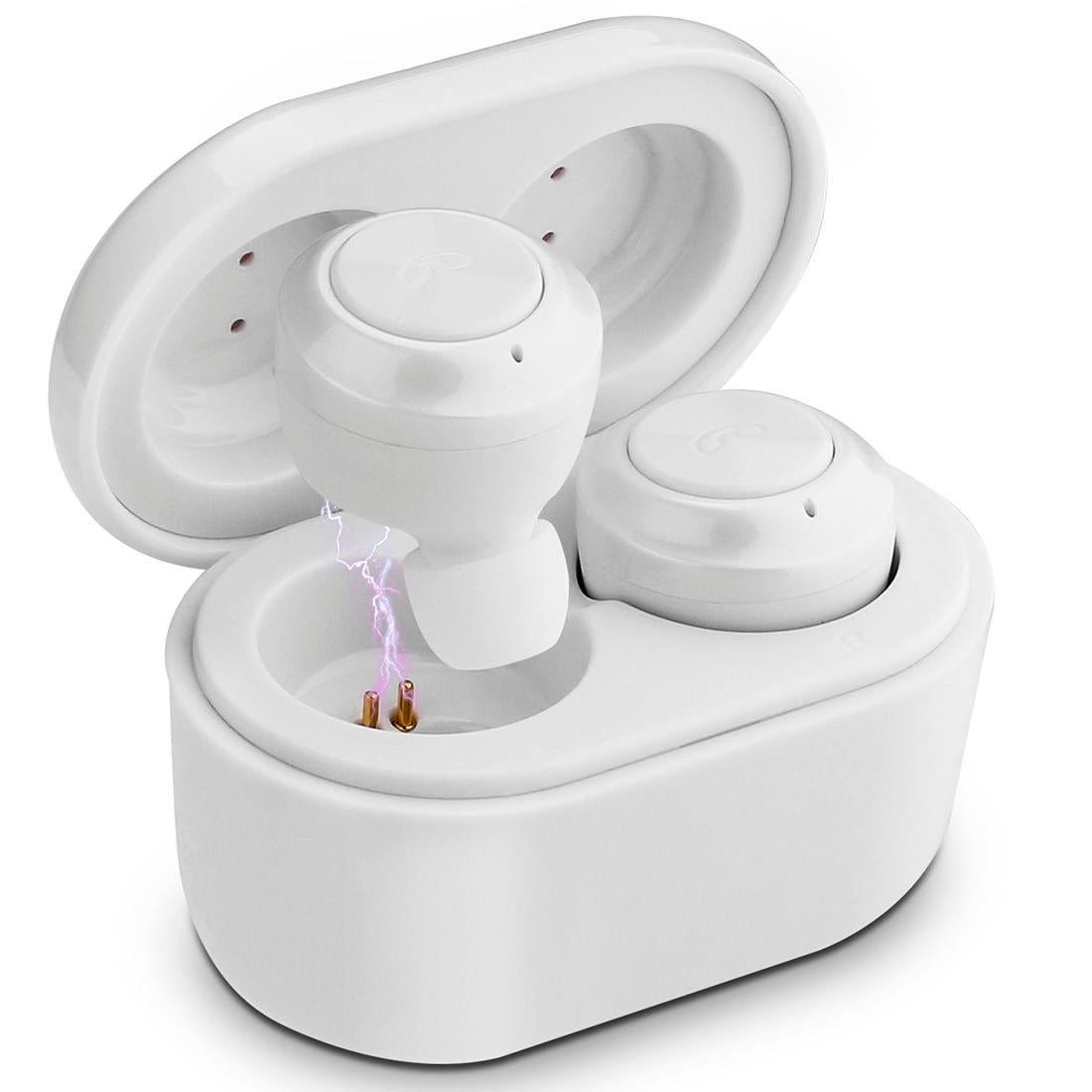 V562-W1142D6PI-202505261725-00 Bluetooth 5.0 Earphones with Magnetic Charging Box - Wireless - White - Image 1