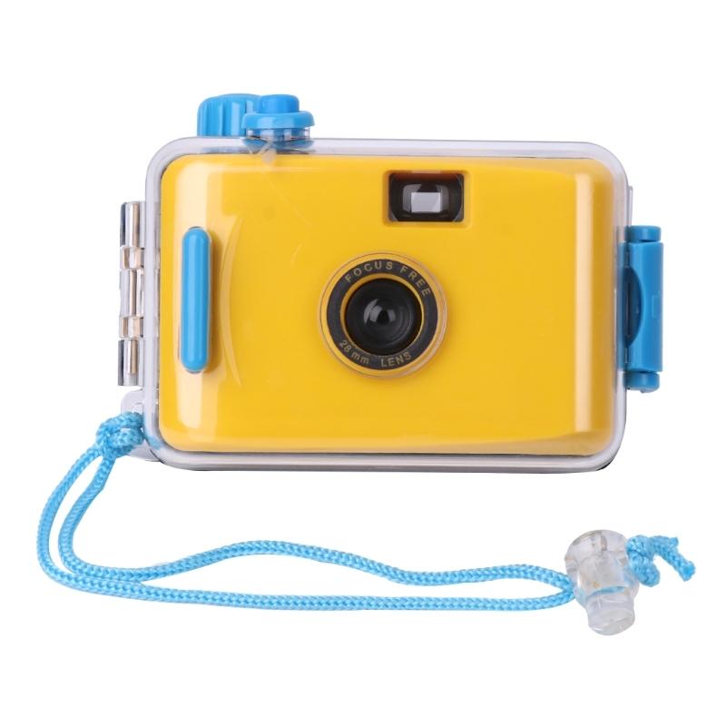 V562-Y3080ACD-202502241305-00 Waterproof Retro Film Camera for Kids - Mini Point-and-shoot 5m - Yellow - Image 1