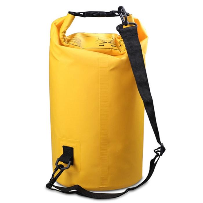 V562-Y3985GO-202504251512-00 Waterproof Single Shoulder Bag Dry Sack 15L Capacity - Yellow - Image 1