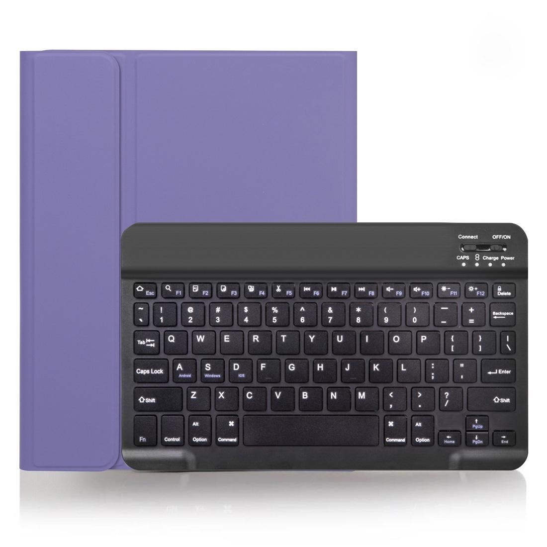 V562-ZL5120ORPI-202504291810-00 Detachable Bluetooth Keyboard Tablet Case For Ipad Pro 11 With Pen Slot - Plain Texture - Light Purple - Image 1