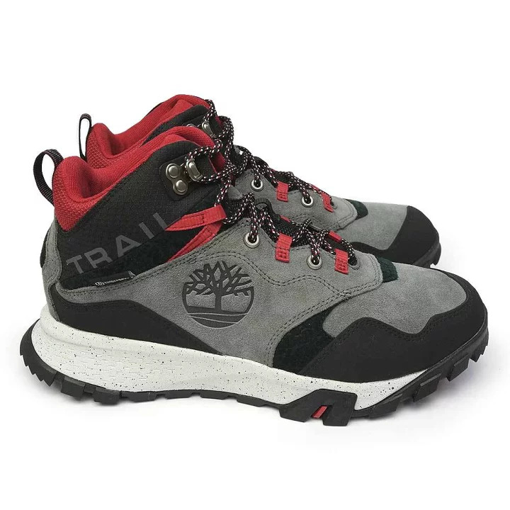 V563-0A28BF_018-DRK_GRY-US11-202507281340-00 Timberland Mens Garrison Trail Waterproof Mid Hiking Boots High Top - Dark Grey - US 11 - Image 1