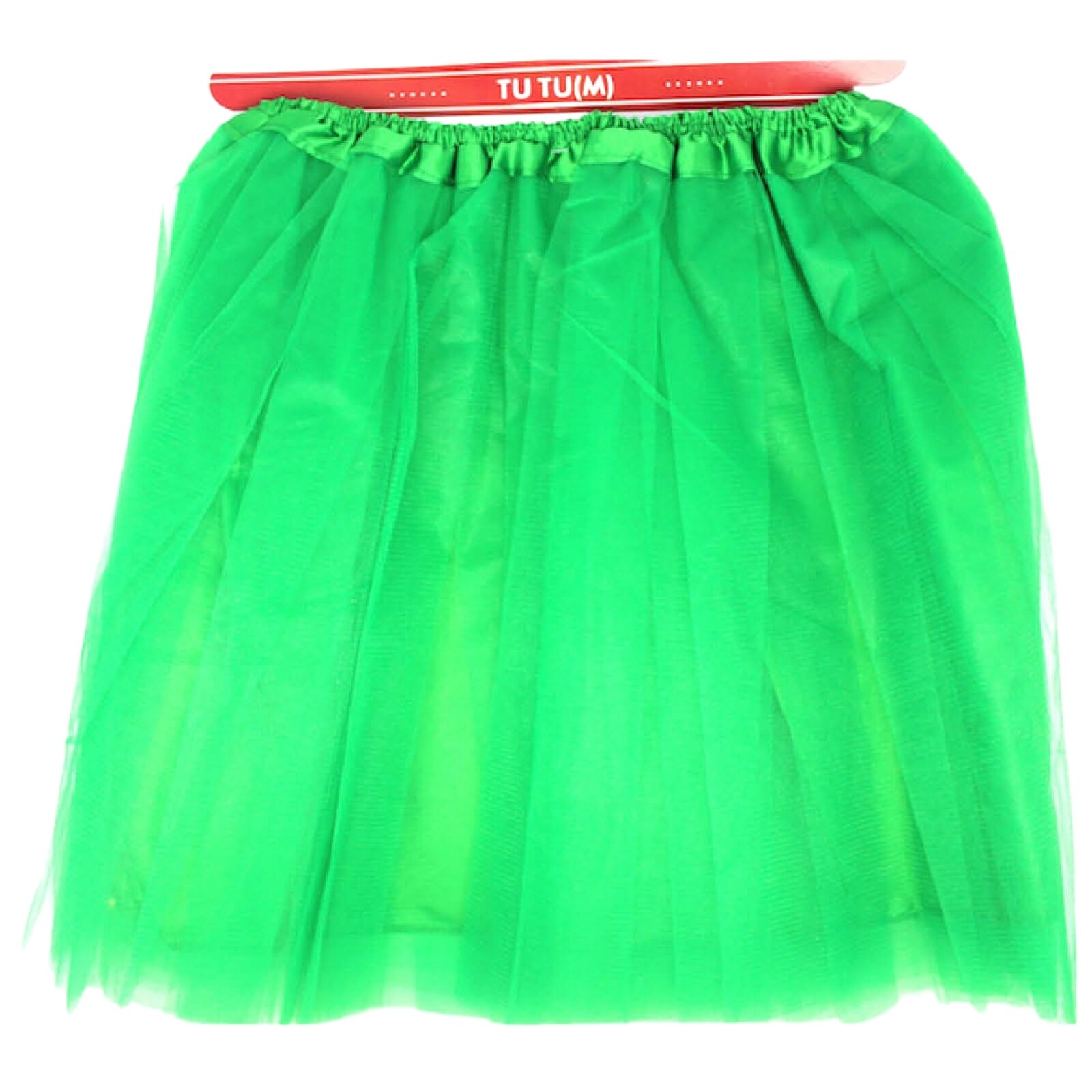 V563-10060_10-202503241937-00 Green Tulle Ballerina Tutu – Medium, 3-Layer Adult Costume Australia Day - Image 1