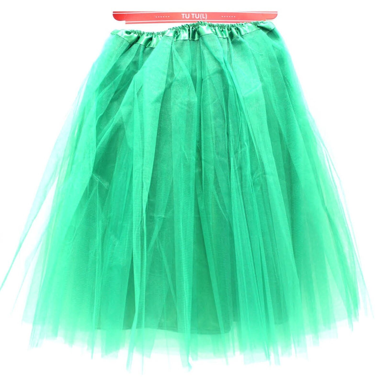 V563-10061_10-202503241853-00 Green Tulle Ballerina Tutu – Large, Perfect for Costumes, Dance, and Events Australia Day - Image 1