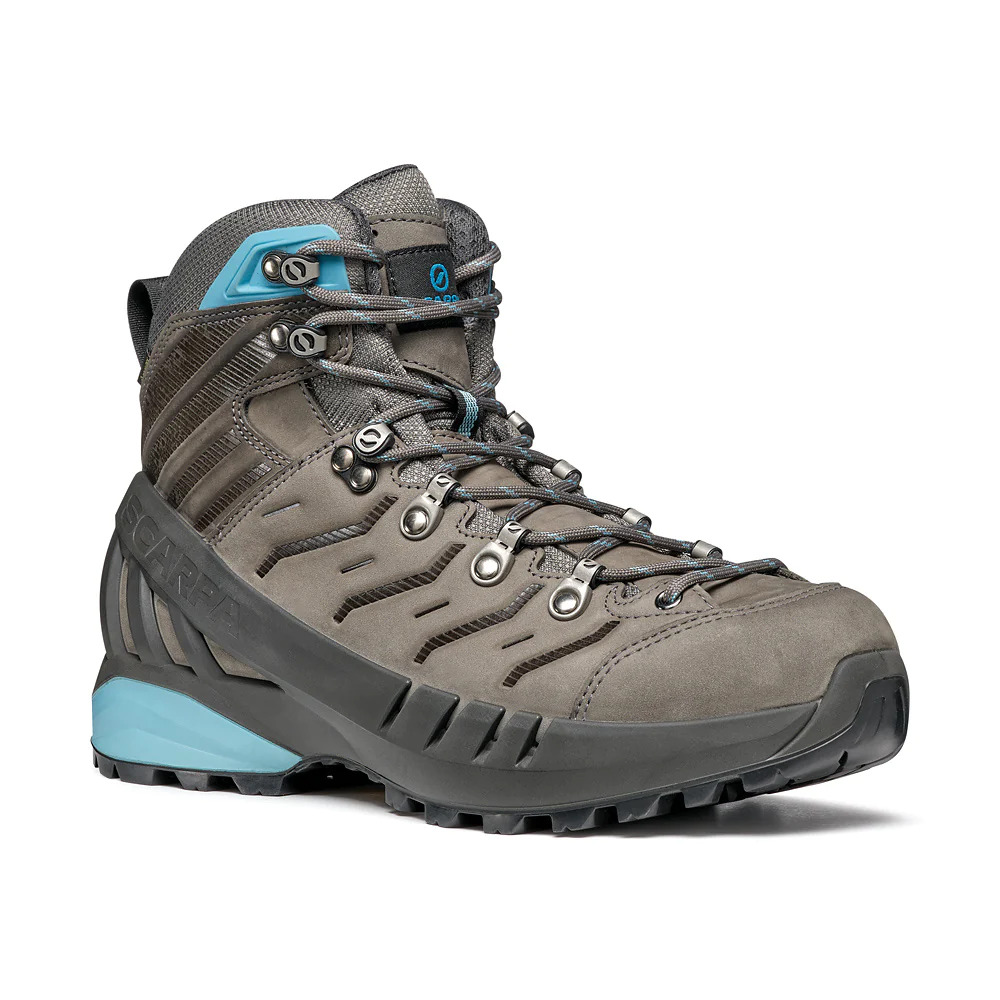 V563-10370711020-EU37-202503051810-00 Scarpa Womens Cyclone Gore-Tex Vibram Sole Boots Hiking Trekking Shoes - Grey/Arctic - EU 37 - Image 1