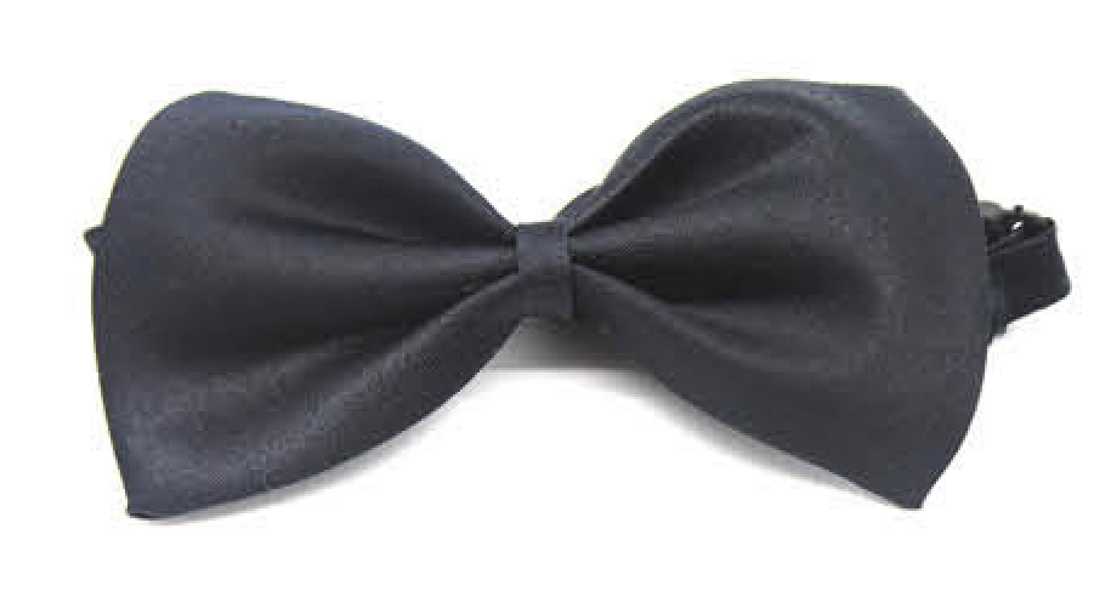 V563-19410-BLK-185141-00 Mens BOW TIE Wedding Tuxedo Pre-tied Formal Bestman Necktie Classic Plain Party - Black - Image 1