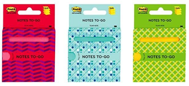 V563-51141996493-202503051605-00 Post-It 100 Sheets 76mm X 76mm Notes-To-Go Office School Stationary - Assorted - Image 1