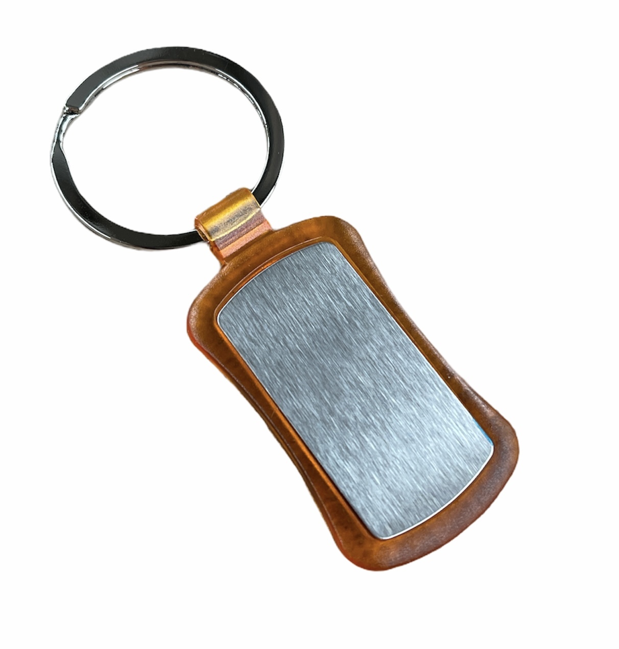 V563-65_007-50PCS-173167-00 50x Duo Key Tag Key Ring Keyring School Bag Badge Bulk - Orange - Image 1