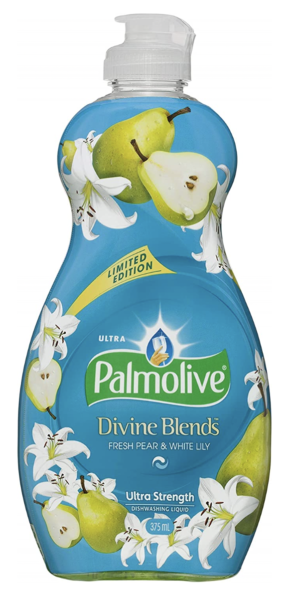 V563-9300632086290-202506020825-00 Palmolive Dishwashing Liquid Ultra Divine Blends 375ml - Fresh Pear & White Lily - Image 1