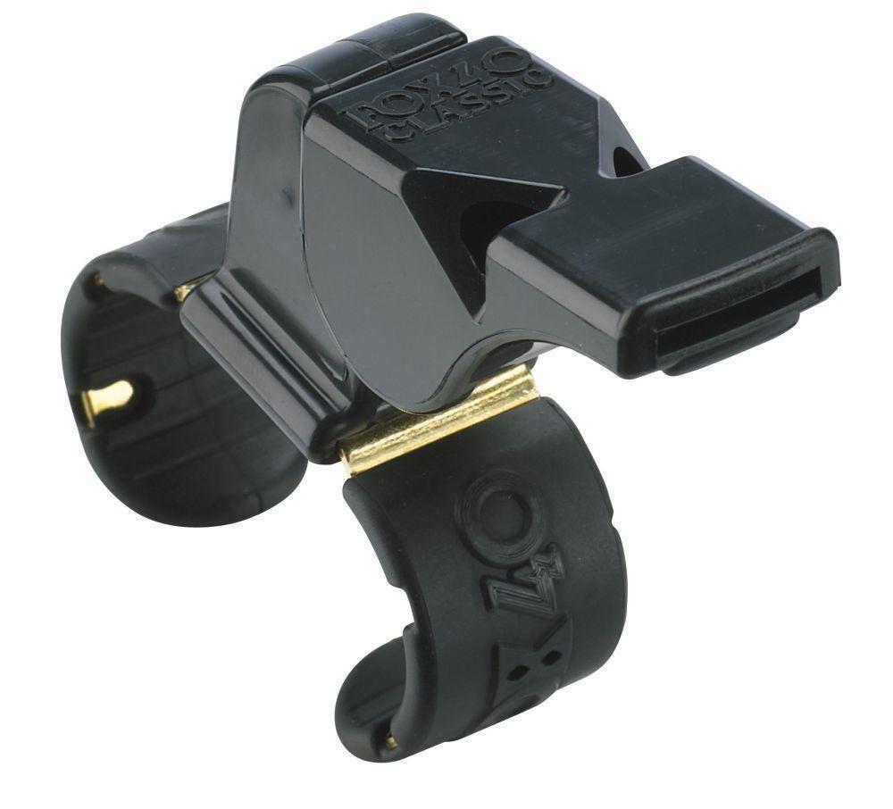 V563-9909-0008-202503261211-00 Fox 40 Classic Fingergrip Whistle Sports Referee Safety Football Soccer - Black - Image 1