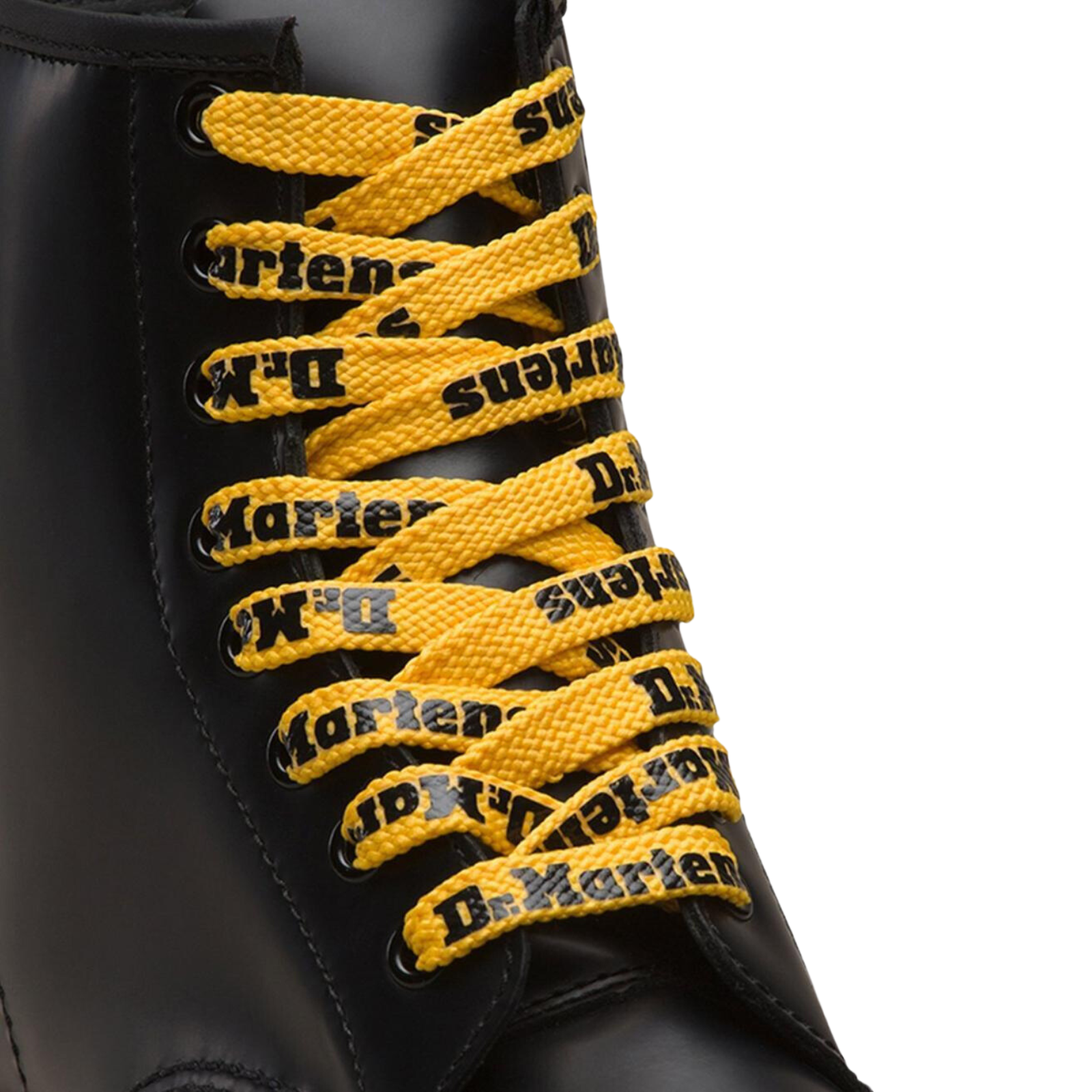 V563-AC754756-202506020812-00 Dr. Martens 55" Shoe Laces Suits 8-10 Eye Boots Doc Martins - 140cm Yellow/Black - Image 1