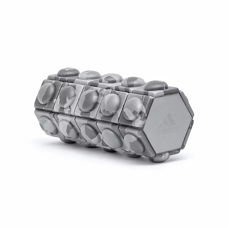V563-ADAC-11504GR-149391-00 Adidas Mini Textured Foam Roller Recovery Gym Fitness Sport Physio - Grey Camo - Image 1