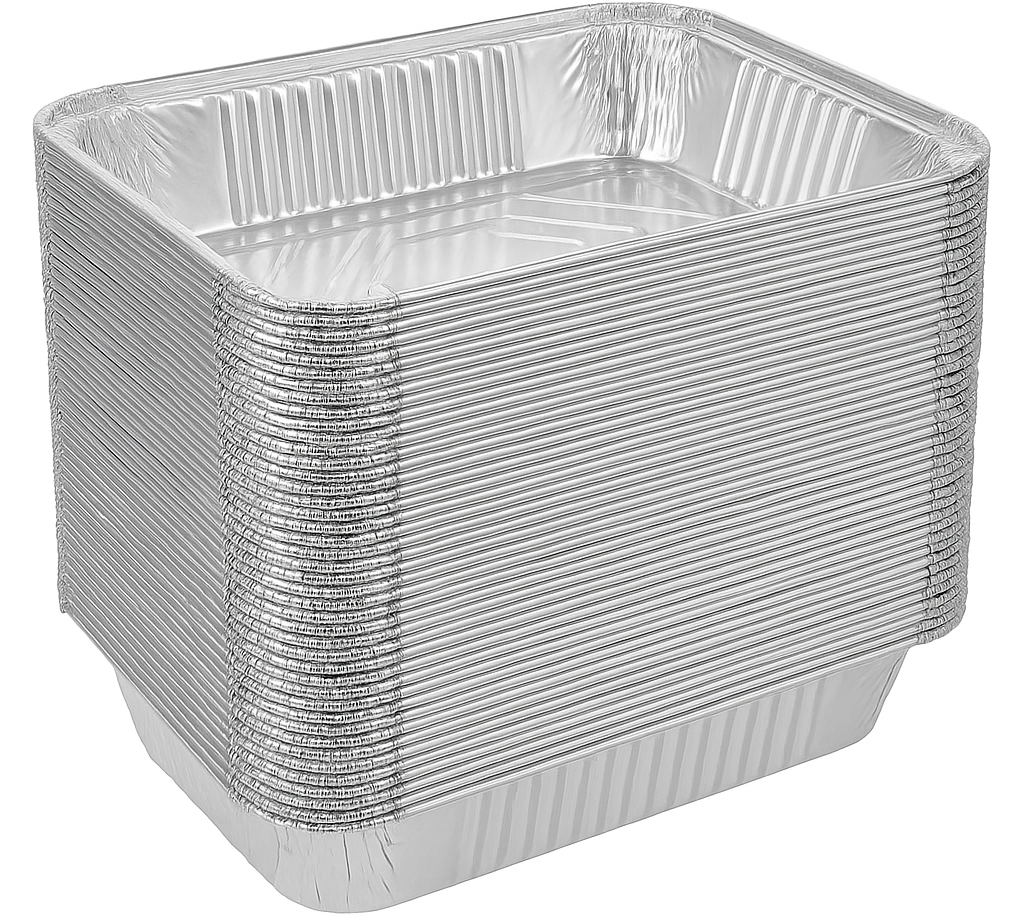 V563-AF3226-10-24PK-202506020835-00 240x Aluminium Disposable Foil Food Container Trays Pans Baking Roast Bulk 32.5x26x5.5cm - Image 1