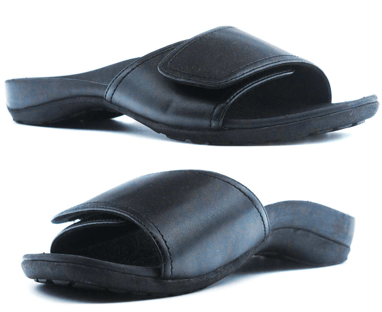 V563-AGO08A03-BK-43-202503051858-00 Axign Orthotic Slides Slip On Thongs Slippers Flip Flops - Black - EUR 43 (Mens UK10/Ladies US12) - Image 1