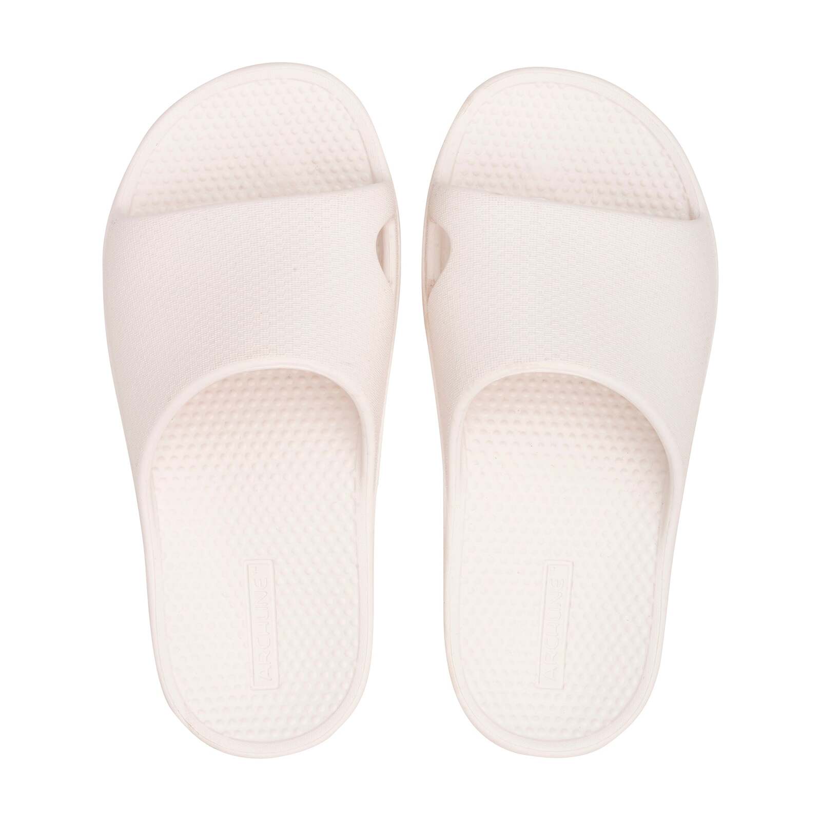 V563-AHS00101-42-202503052057-00 Archline Rebound Orthotic Slides Flip Flop Thongs Slip On Arch Support - White - Euro 42 - Image 1
