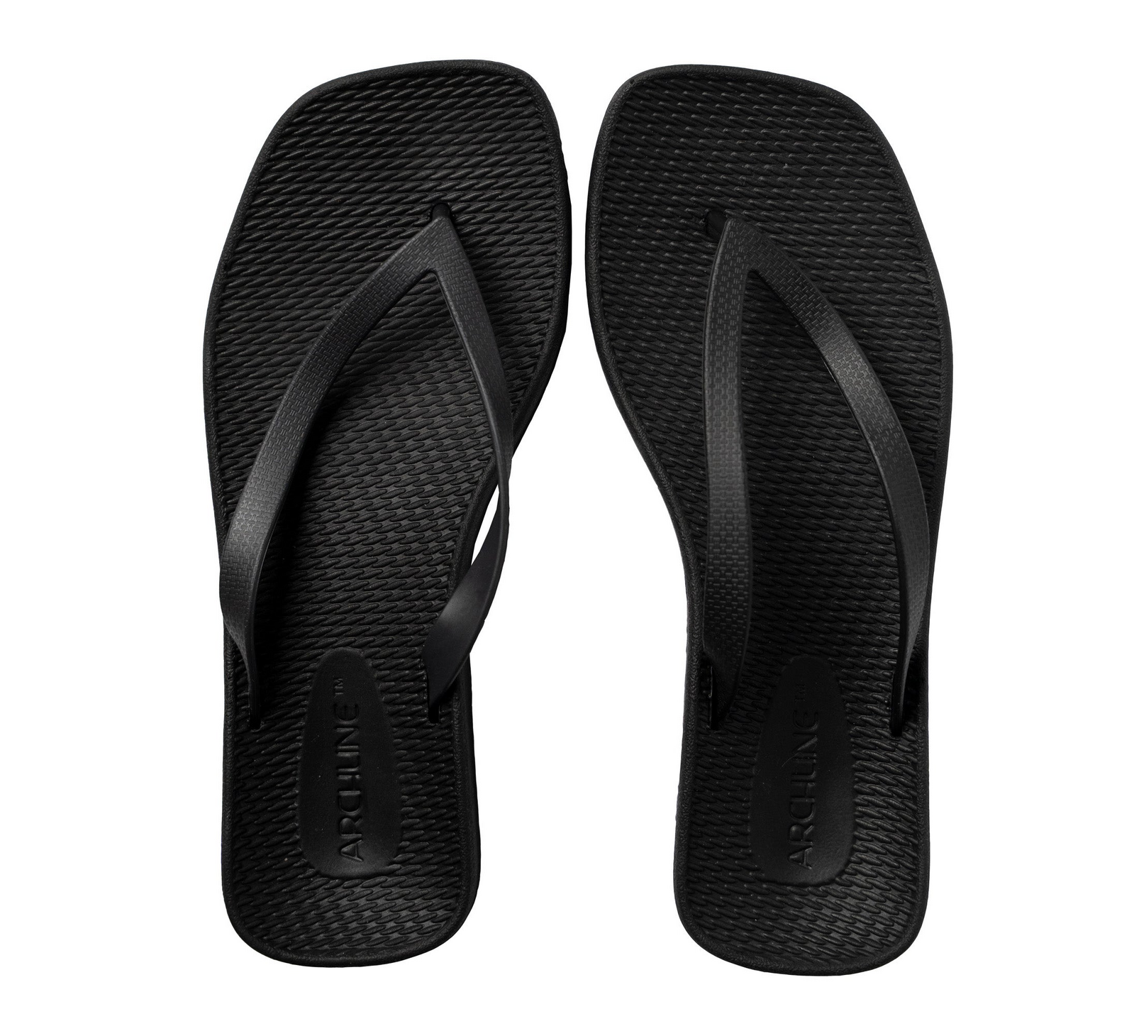 V563-ARB001-BLK-41-202507251140-00 ARCHLINE Breeze Arch Support Orthotic Thongs Flip Flops Arch Support - Black - 41 EUR (Womens 10US/Mens 8US) - Image 1