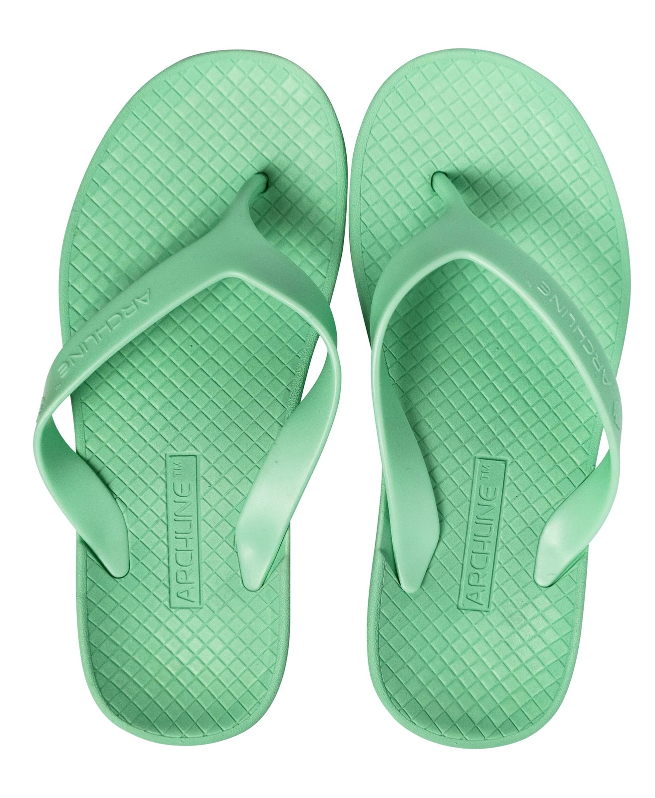 V563-ARCH011414-42-202503052205-00 ARCHLINE Orthotic Thongs Arch Support Shoes Footwear Flip Flops - Dew Green - EUR 42 - Image 1