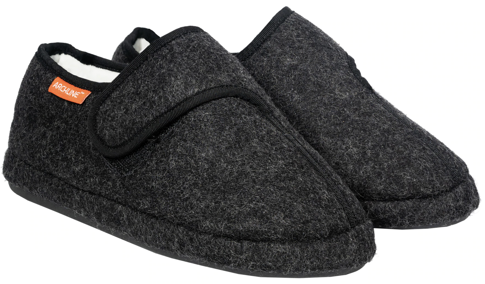V563-AS801-CHARCOAL-44-140025-00 ARCHLINE Orthotic Plus Slippers Closed Scuffs Pain Relief Moccasins - EUR 44 - Image 1