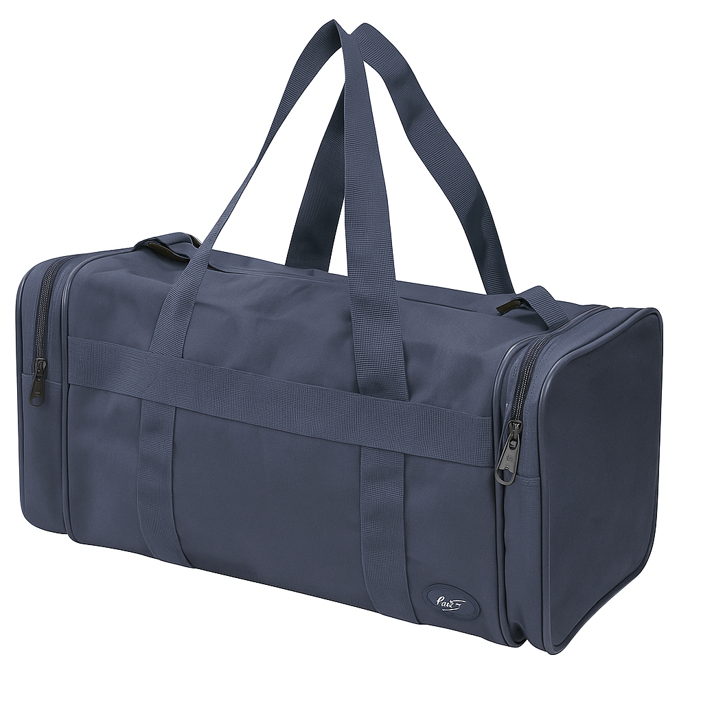 V563-B8107-DARK_NAVY-202506201820-00 28L Travel Foldable Duffel Bag Gym Sports Luggage Foldaway School Bags - Dark Navy - Image 1